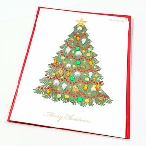 Jeweled Christmas Tree Greeting Card